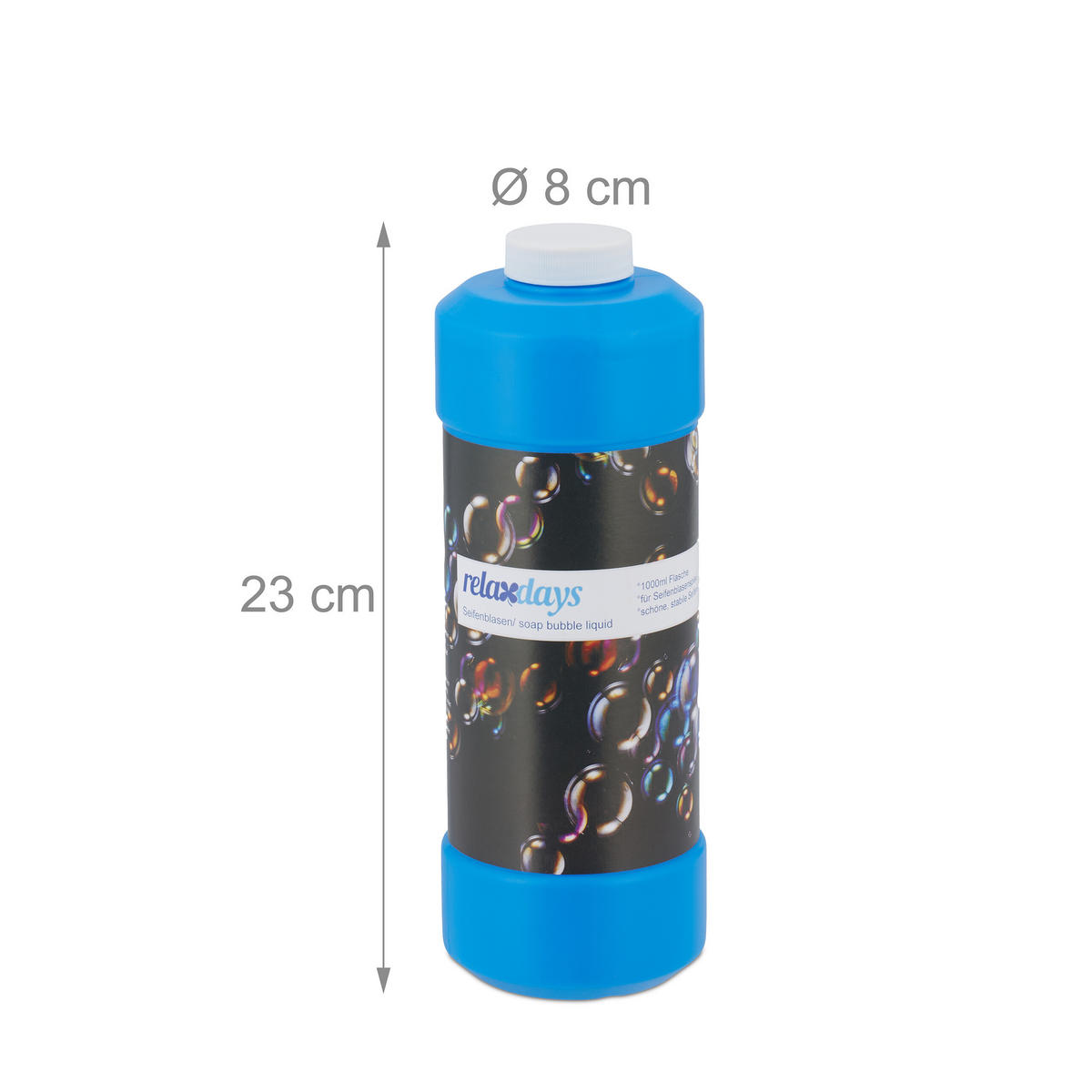 2XSEIFENBLASEN-NACHFÜLLFLASCHE - Multicolor, Kunststoff (8/23/8cm) - Relaxdays