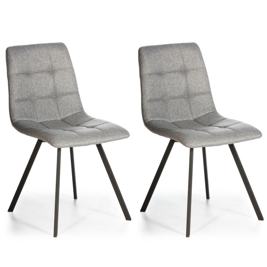 SET DE 2 SCAUNE Mila, gri deschis