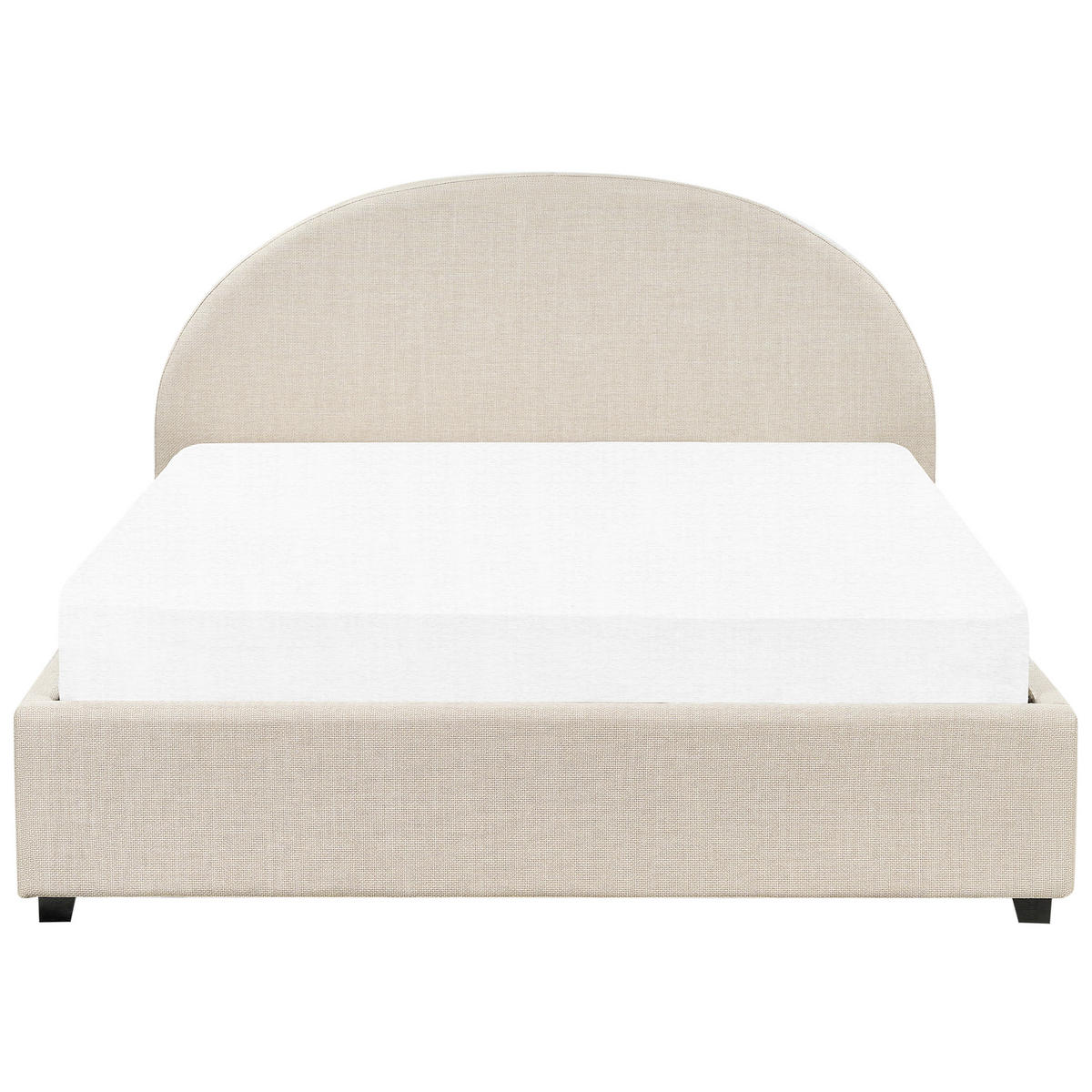 BETT mit Stauraum 160x200 cm Beige Vaucluse - Beige, Textil (160/200cm) - Beliani