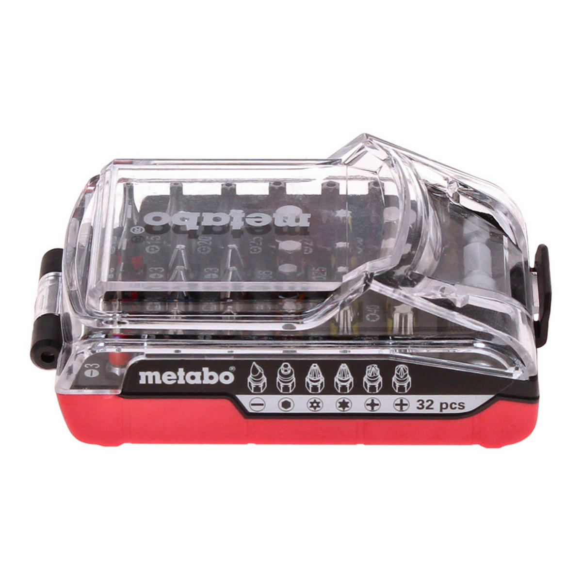 METABO Bit Set 32 teilig im Akku Format ( 626696000 ) Schlitz / Phillips / Pozidriv / Torx / Inbus - Multicolor, Kunststoff (11/72/4cm) - Metabo