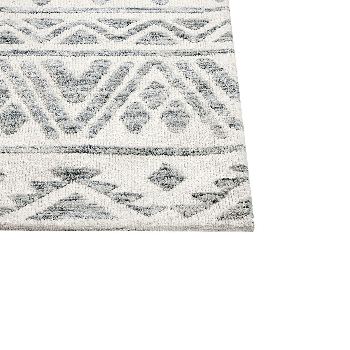 KURZFLOR-TEPPICH Beige 160/230 cm Aspani - Beige/Grau, Textil (160/230cm) - Beliani