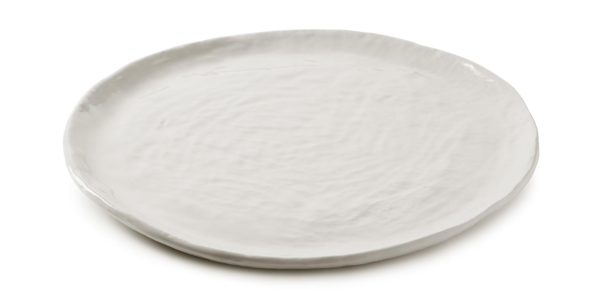 TELLER FLACH YLI 28,5 CM Alabaster Weiss - Weiß, Keramik (28.5cm) - Revol Porcelaine France