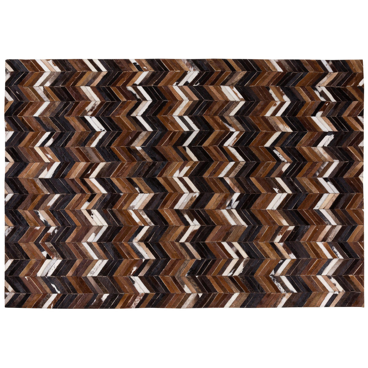 KURZFLOR-TEPPICH Balat 230/160 cm - Multicolor, Fell (160/230cm) - Beliani
