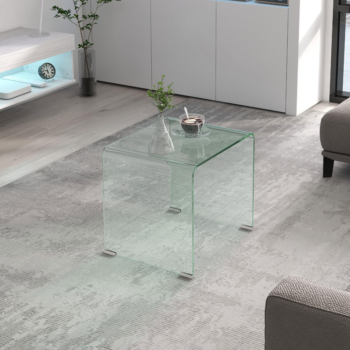 BEISTELLTISCH Transparent 1 Stück - Transparent, Kunststoff (50/40/45cm) - GiPP