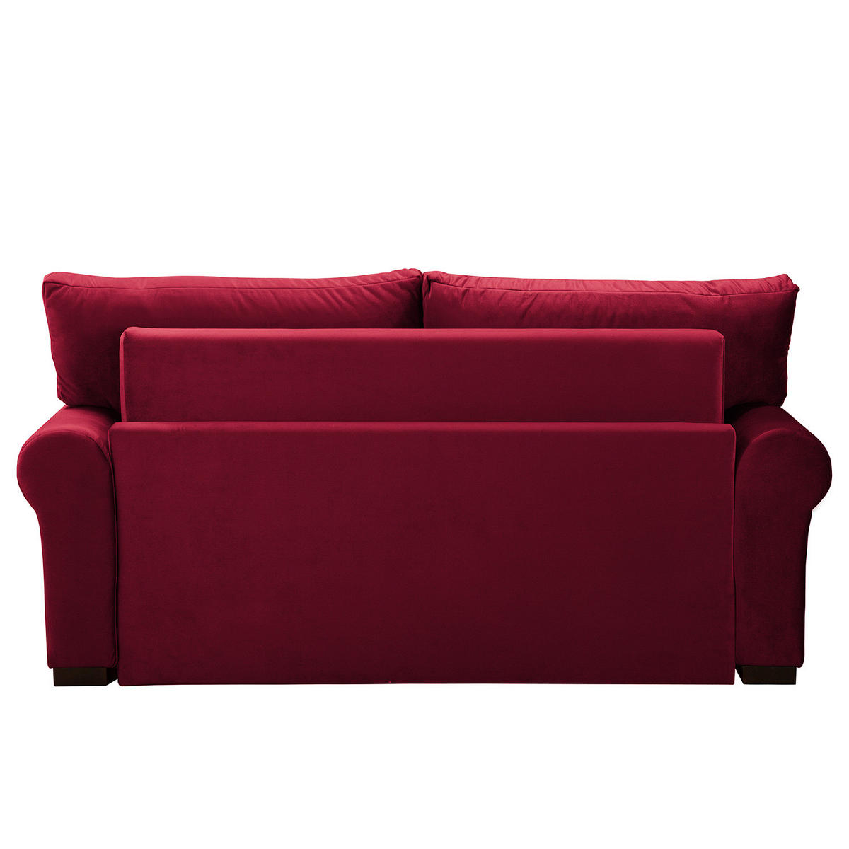 SCHLAFSOFA - Transparent/Rot, Birkenholz/Textil (165/95/90cm) - home24