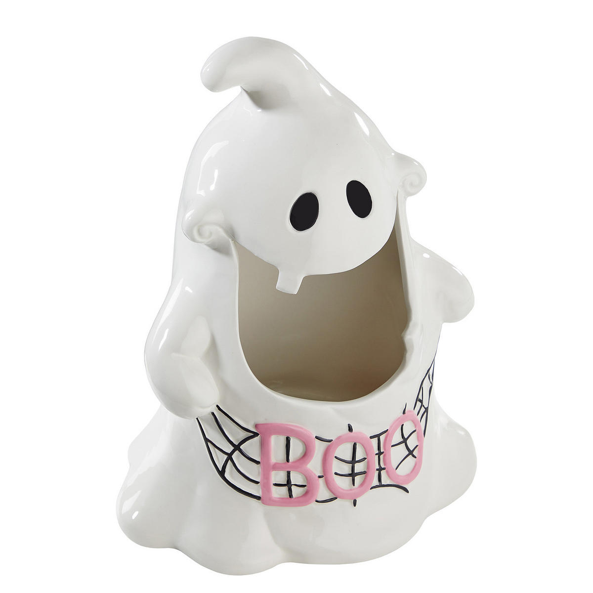 AUFBEWAHRUNGSDOSE Halloween Gespenst - Weiß, Keramik (21/18/28cm) - Butlers