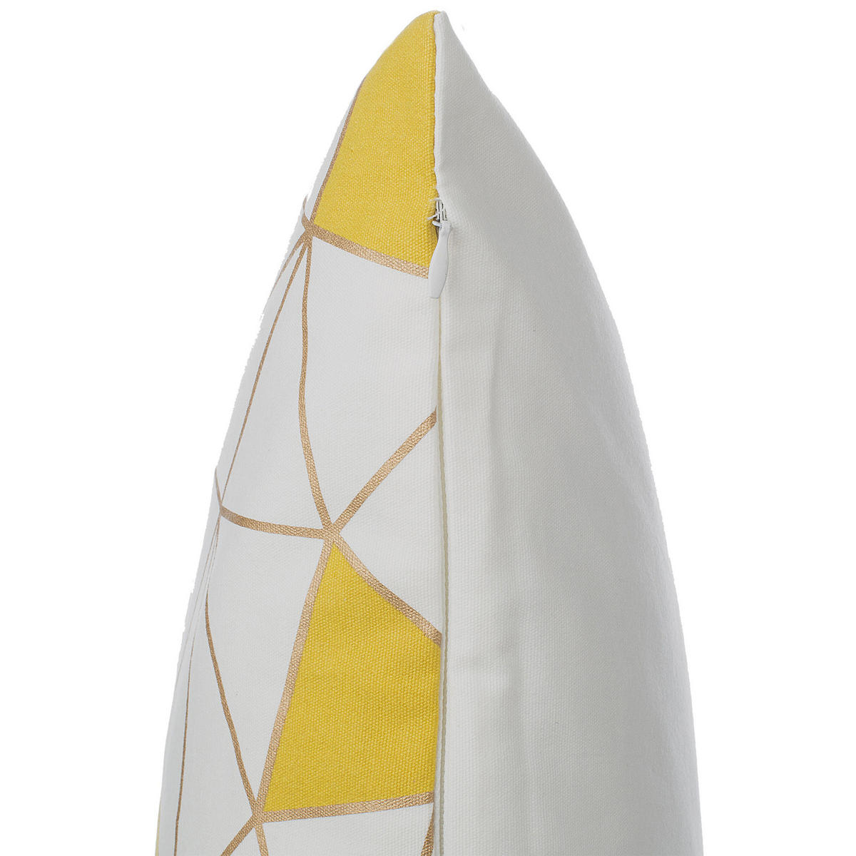 DEKOKISSEN 2er-Set Weiß 45/45 cm Clarkia - Weiß, Naturmaterialen/Textil (45/45cm) - Beliani