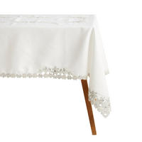 TISCHDECKE Adelaida2 - Weiß, Textil (220/150/1cm) - home&you