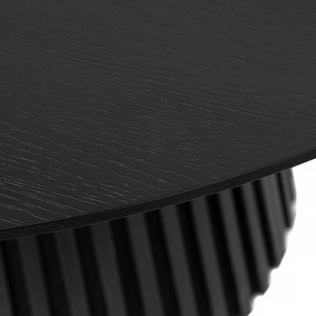 ESSTISCH 120/120/75 Schwarz rund - Schwarz, Holzwerkstoff (120/120/75cm) - Furnhouse