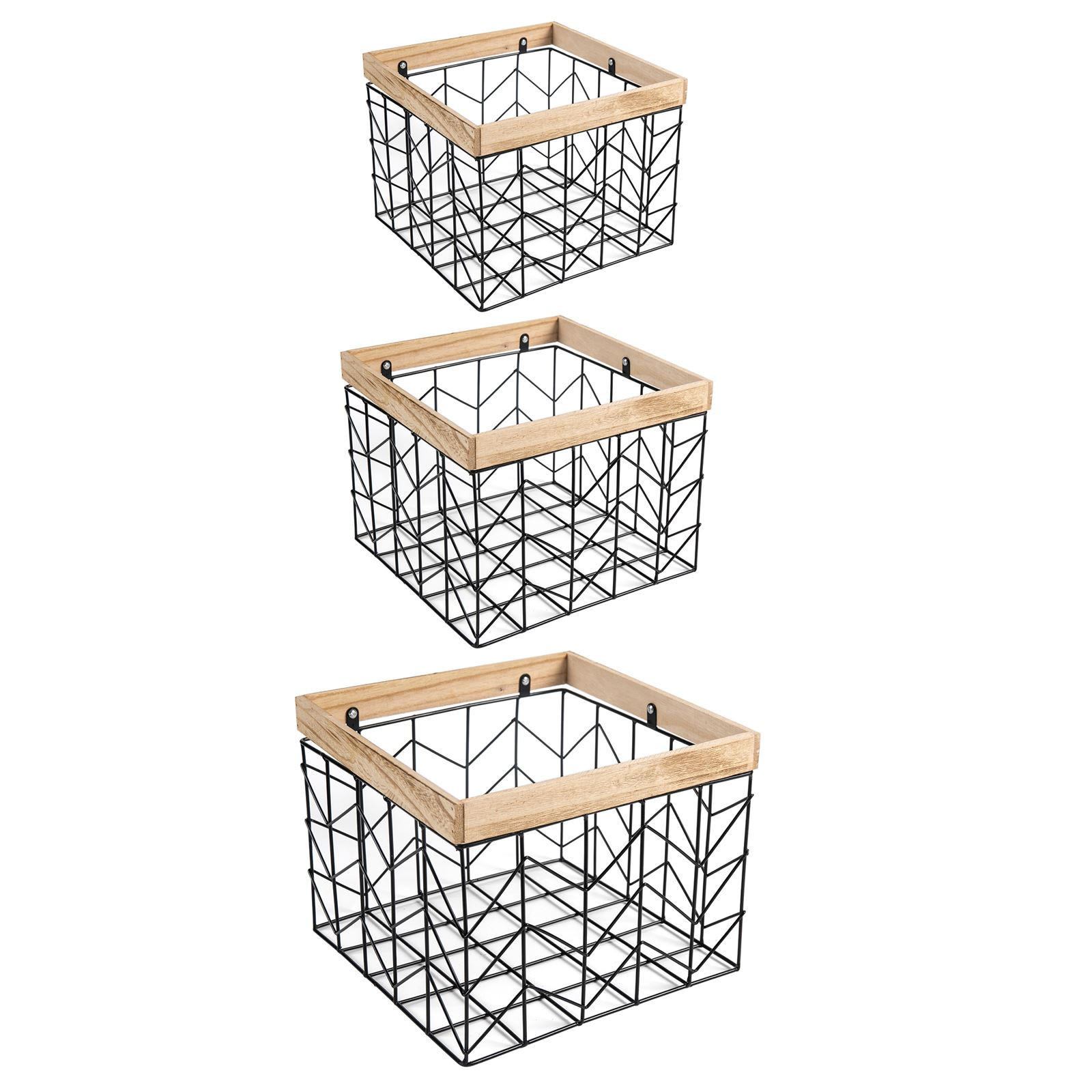 METALLKÖRBE BOHAI - Naturfarben, Metall (32/26/32cm) - IDIMEX