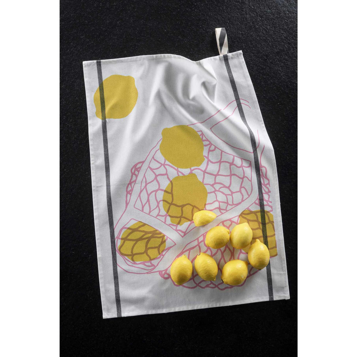 KÜCHENTUCH Citron gelb 50 x 70 cm - Gelb, Textil (50/70cm)