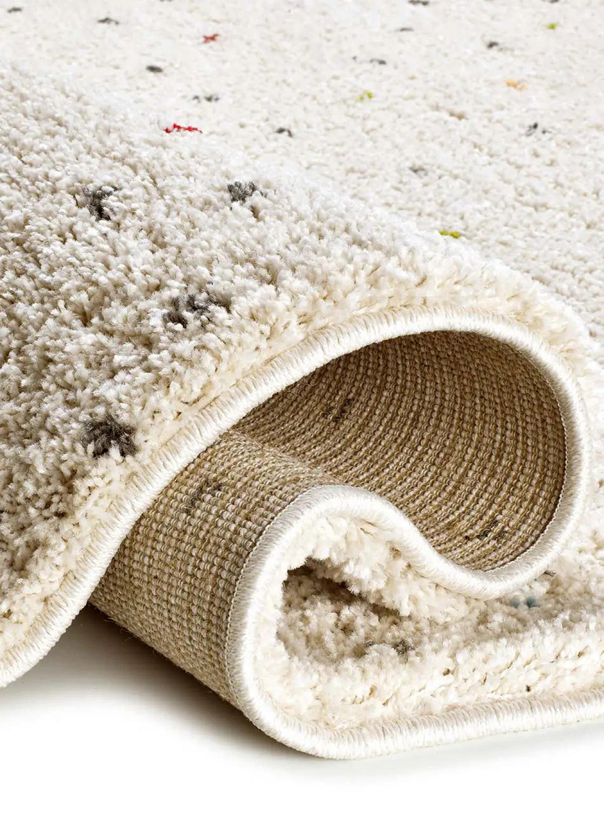 HOCHFLORTEPPICH Creme / Mehrfarbig Lush 120/180 cm - Multicolor/Creme, Naturmaterialien/Textil (120/180cm) - Atticgo