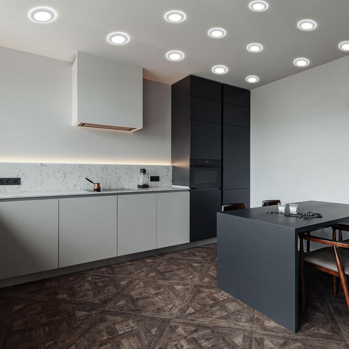 LED EINBAUSTRAHLER PREMIUM LINE Weiß - Weiß, Metall (16/1/16cm)