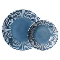TAFELSERVICE Banda Blau 12er Set - Blau, Keramik (2/2/2cm) - Ritzenhoff Breker