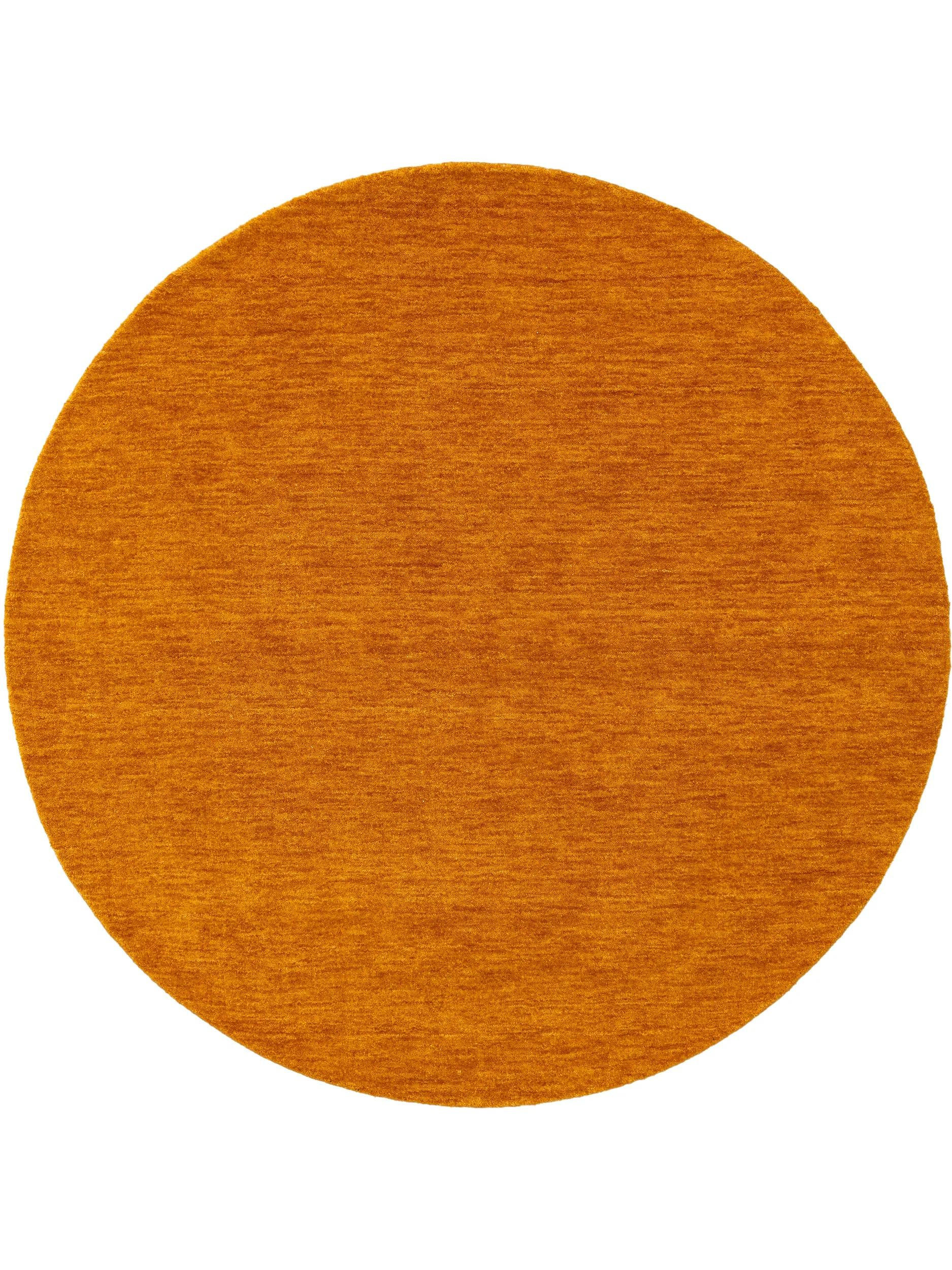 WOLLTEPPICH rund Jamal Gelb ø 120 cm rund - Gelb, Textil (120/120cm) - benuta Nest