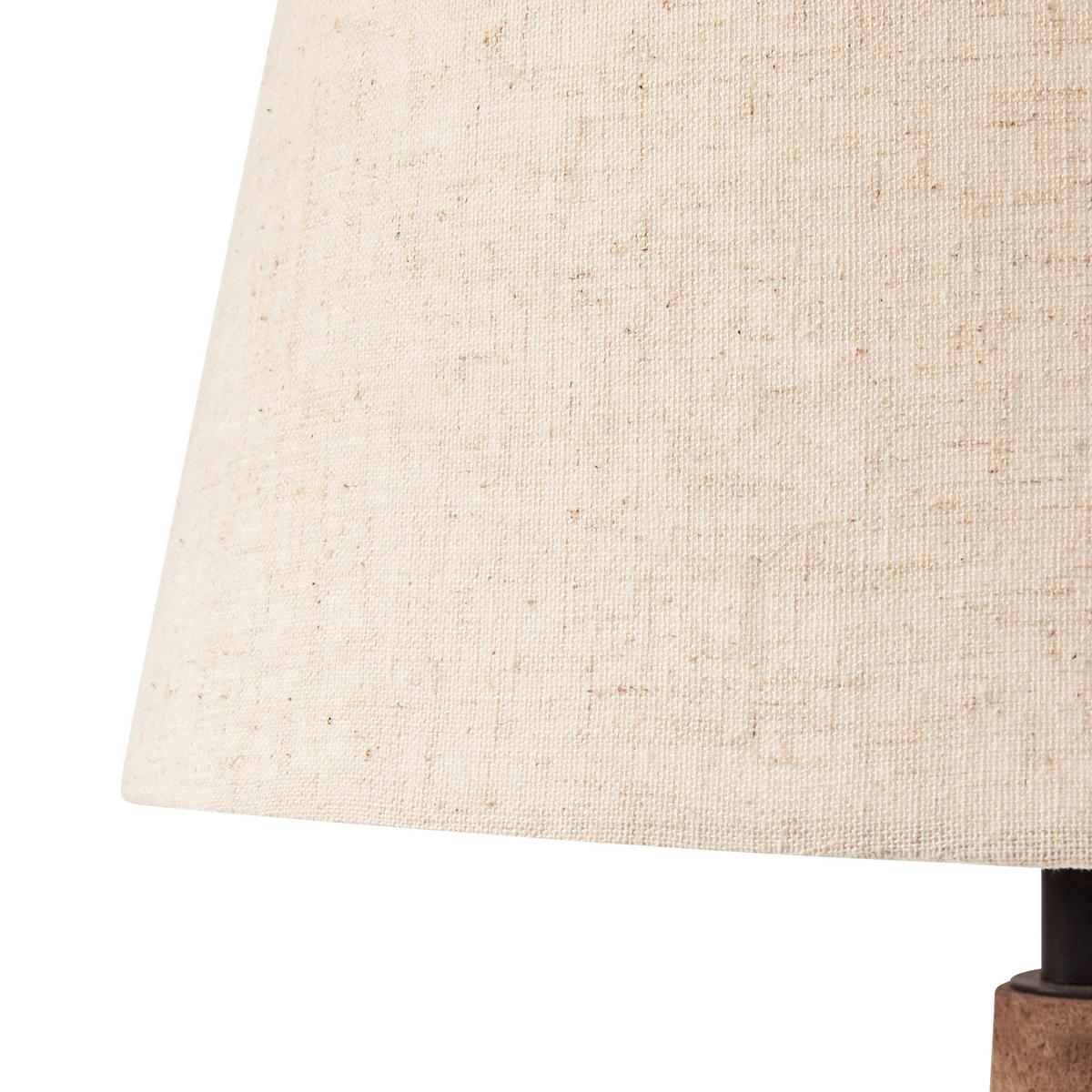TISCHLAMPE Mangoholz Dunkelbraun Godawari - Beige/Braun, Holz (30/30/54cm) - Beliani