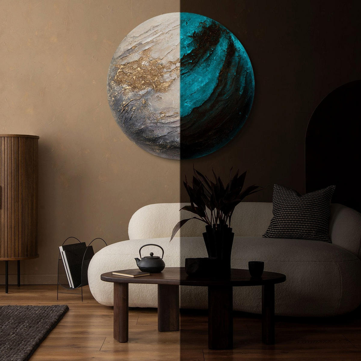 GEMÄLDE Iridium auf Keilrahmen 60 cm - Multicolor, Holz (60/60cm) - YS-art gallery
