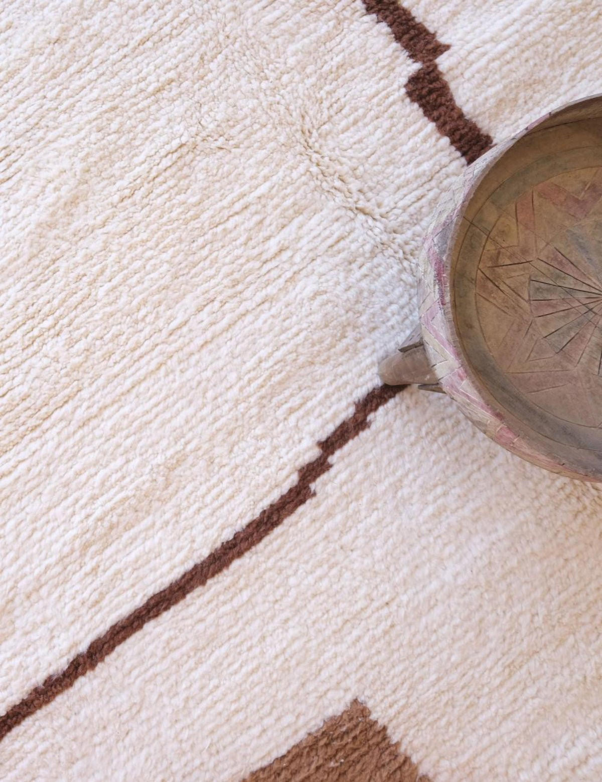 BERBERTEPPICH schlicht modern bruin - Braun, Naturmaterialien (215/275cm) - AFK Living