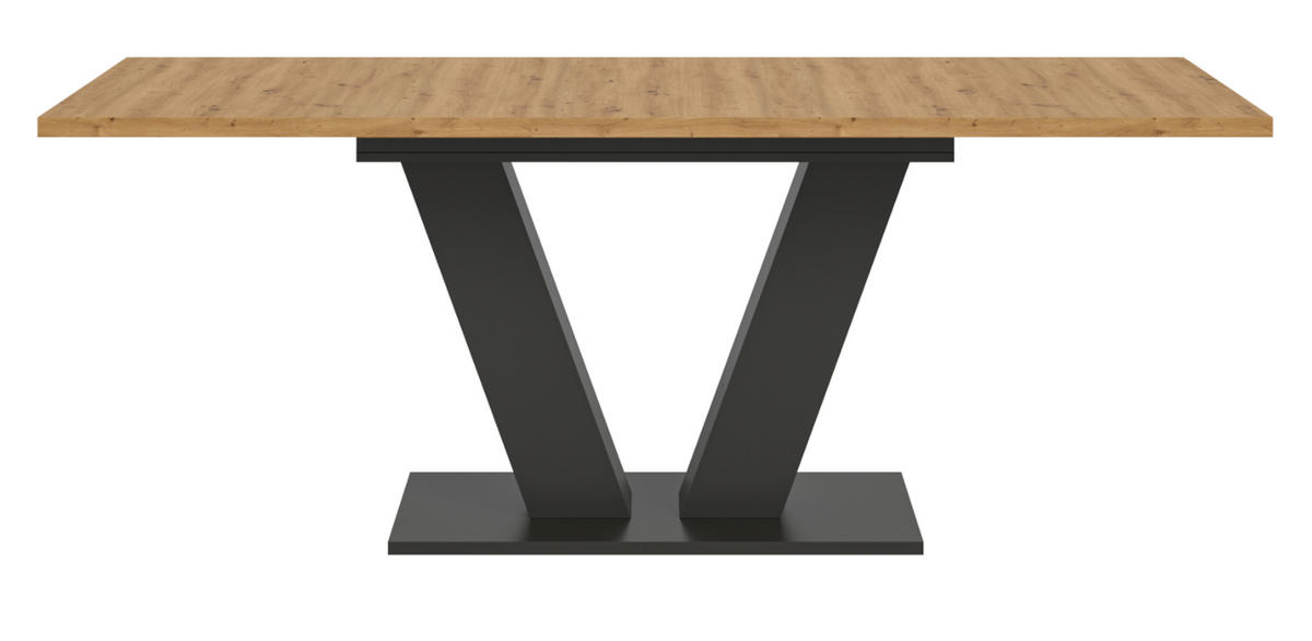 ESSTISCH Eiche, grau 150 - 190 cm, Küchentisch ausziehbar - Eiche Artisan/Grau, Holz/Holzwerkstoff (150/90/76cm) - Inn.Furn