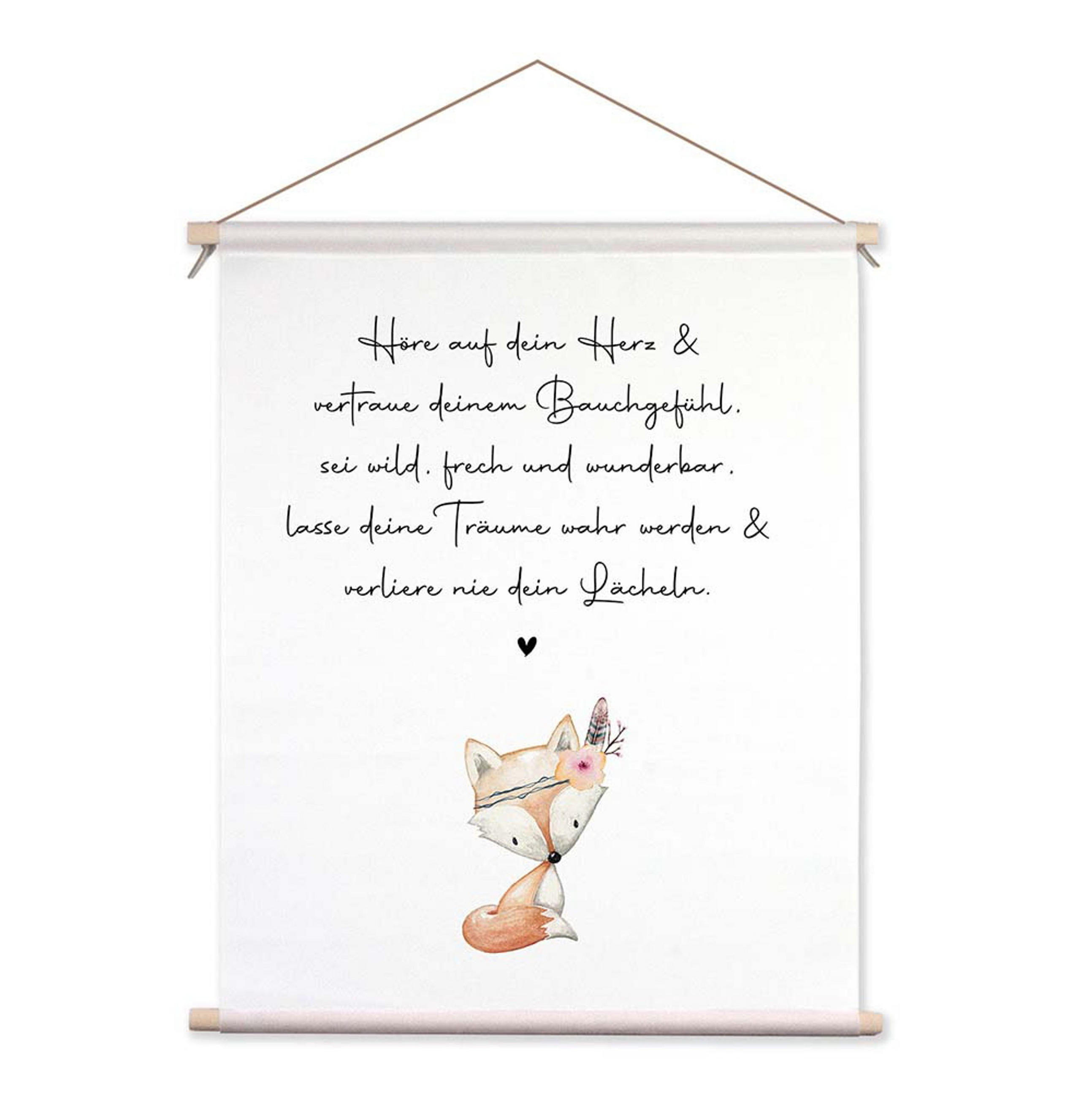 POSTER aus Stoff 40x50 cm Bild Kinderzimmer Wüsche - Orange, Textil (40/50/2cm) - artissimo