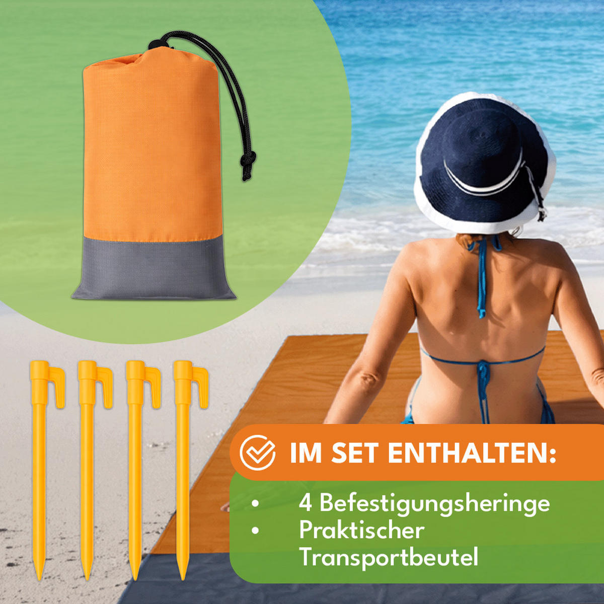 PICKNICKDECKE Wasserdicht 210x200cm - Pink, Textil (200/210cm) - KRUMAD