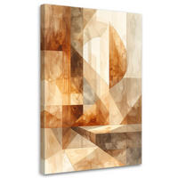 LEINWANDBILD Abstraktion 40x60cm - Beige, Textil (40/60cm) - Feeby