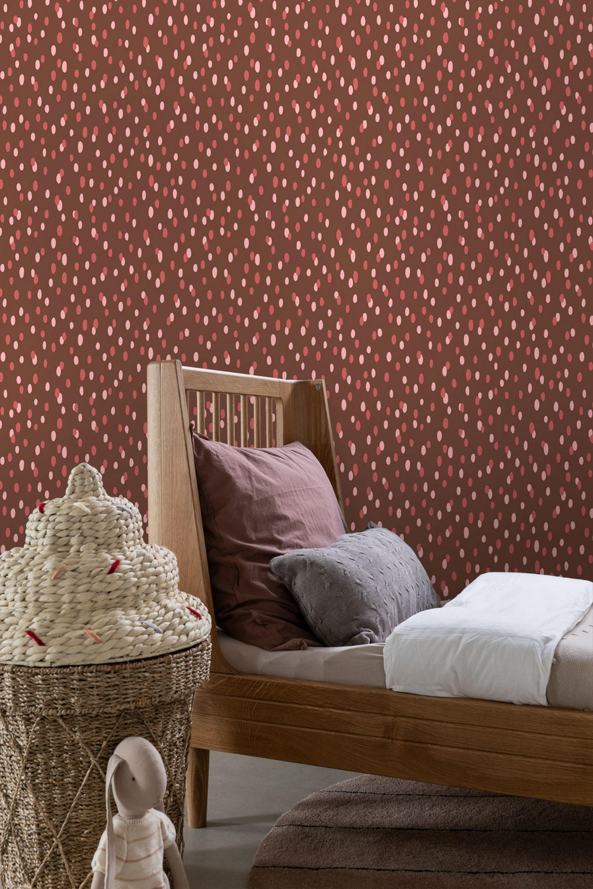 TAPETE Punkte 50 x 900 cm - Rot, Papier (50/0.1cm) - ESTAhome
