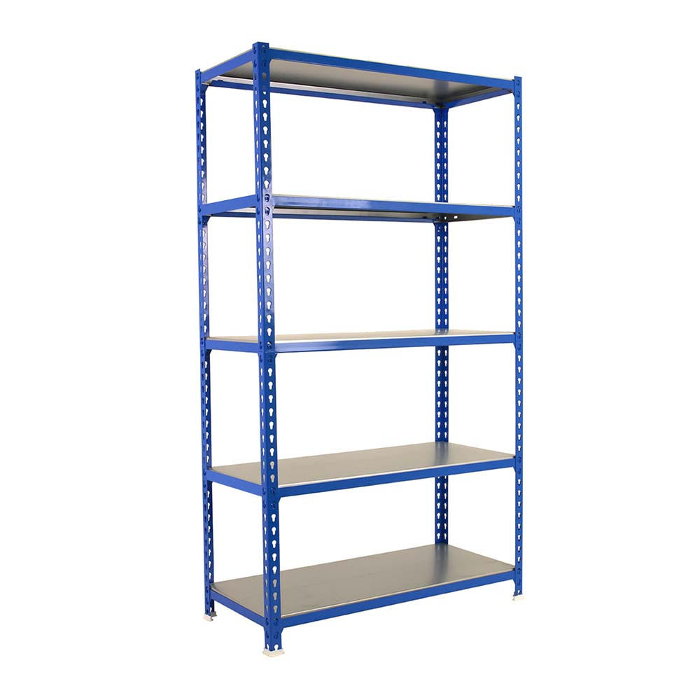 SCHWERLASTREGAL Big Metal Shark HxBxT 200 x 120 x 50 cm Fachlast 200 kg Blau-Verzinkt - Blau, Metall (120/200/50cm) - PROREGAL