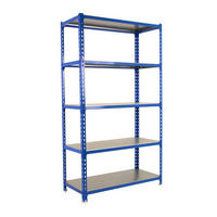 SCHWERLASTREGAL Big Metal Shark HxBxT 200 x 120 x 50 cm Fachlast 200 kg Blau-Verzinkt - Blau, Metall (120/200/50cm) - PROREGAL