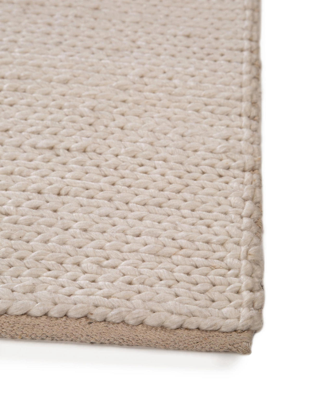 WOLLTEPPICH Uno Cream 80x150 cm - Creme, Textil (80/150cm) - benuta Pure