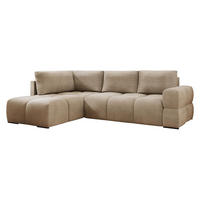 ECKSOFA Taremi - Beige/Schwarz, Holz/Kunststoff (267/185cm) - MIRJAN24