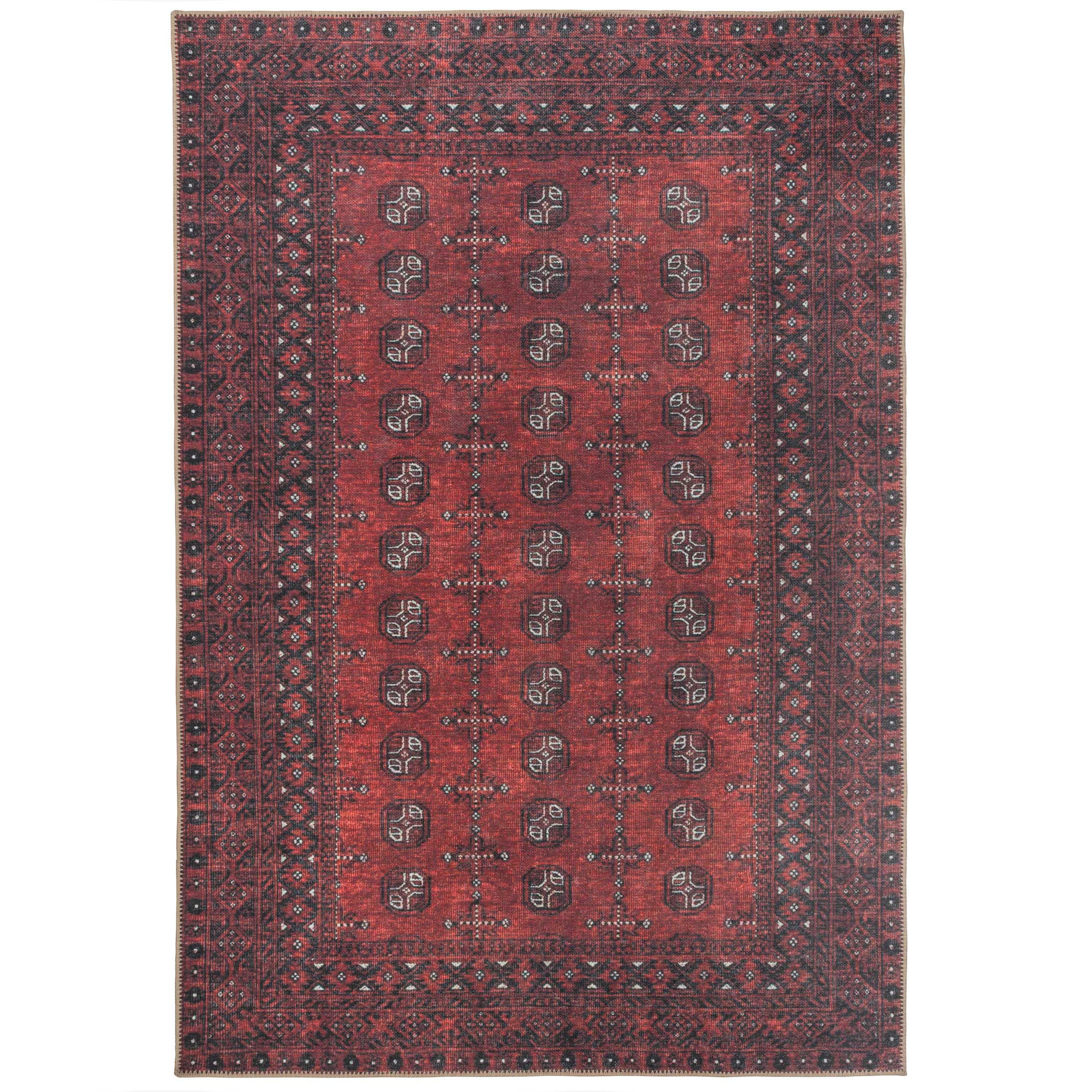 FLACHWEBETEPPICH Bannon Rot - Rot, Textil (200/290cm) - Kukoon Rugs