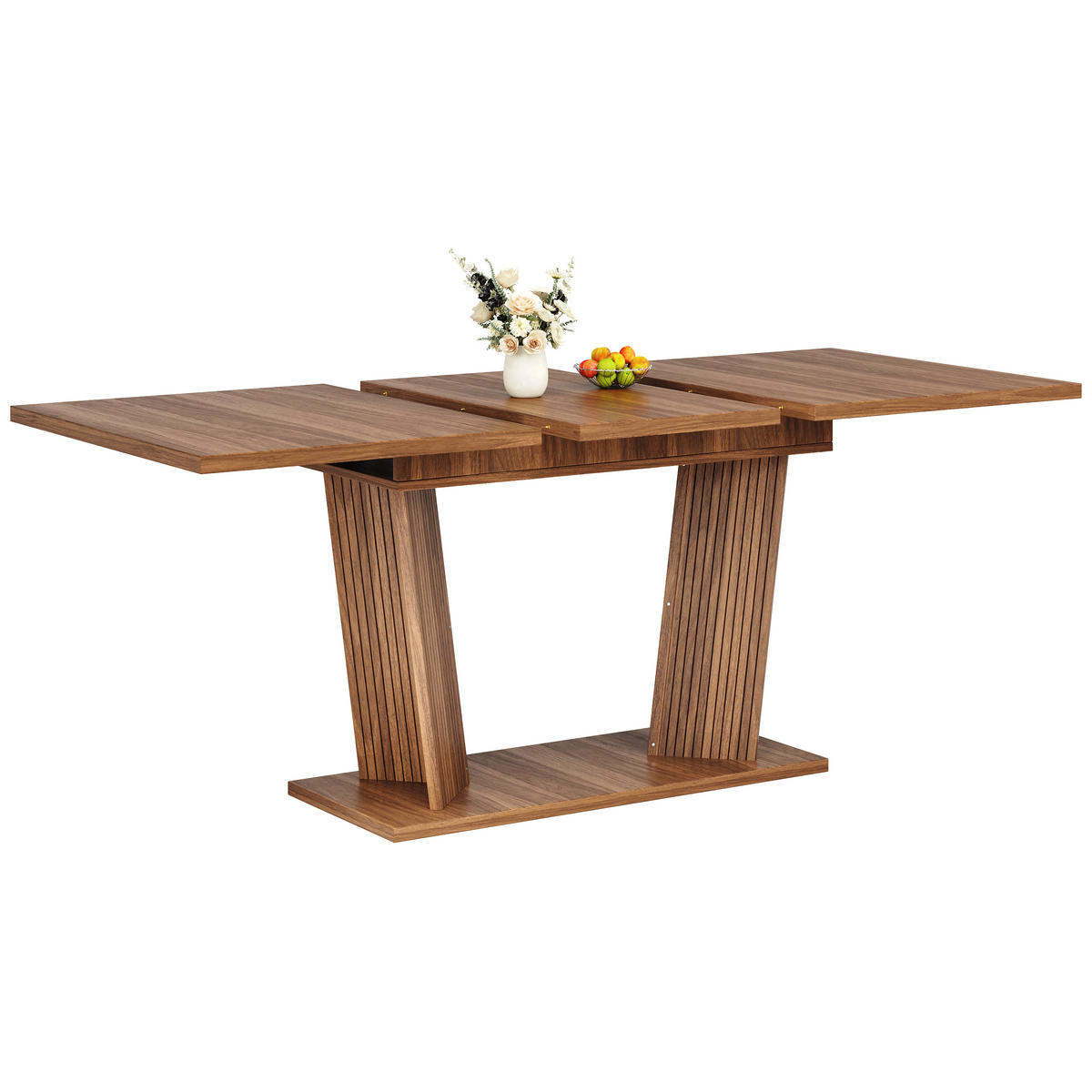 ESSTISCH ausziehbar 120-160/80/76 cm DE-39645 Dunkelbraun - Dunkelbraun, Holzwerkstoff (80/160/76cm) - ComfortXL
