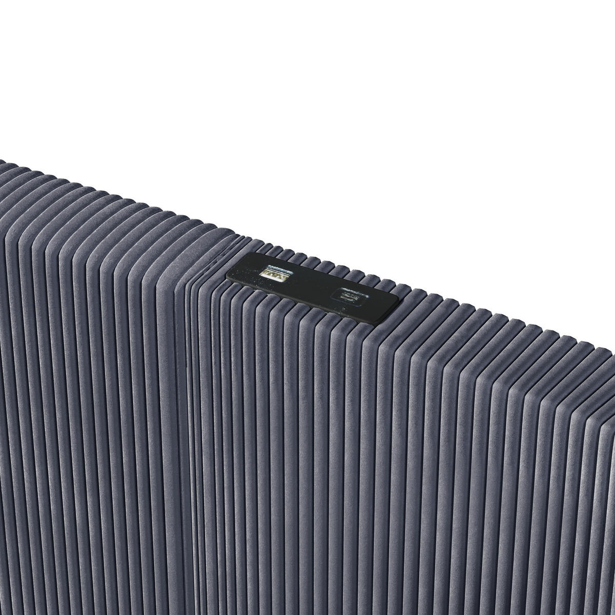 POLSTERBETT 180/200 cm grau mit LED-Leiste und hydraulischem Stauraum - Grau, Textil (180/200cm) - OKWISH