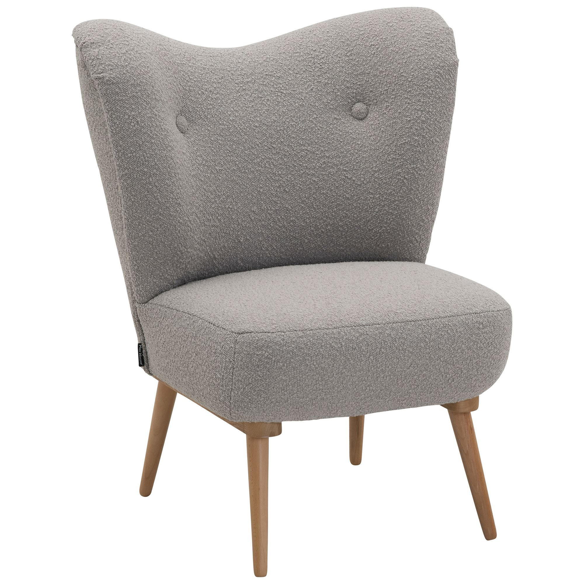 COCKTAILSESSEL Kayra Bouclé-Gewebe sahara - Sahara, Kunststoff (72/90/74cm) - 58aufmkessel