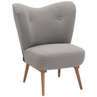 COCKTAILSESSEL Kayra Bouclé-Gewebe sahara - Sahara, Kunststoff (72/90/74cm) - 58aufmkessel