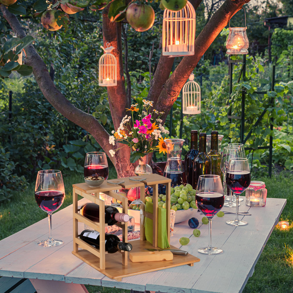 KÄSEPLATTE - Hellbraun, Holz (40.5/33cm) - Relaxdays