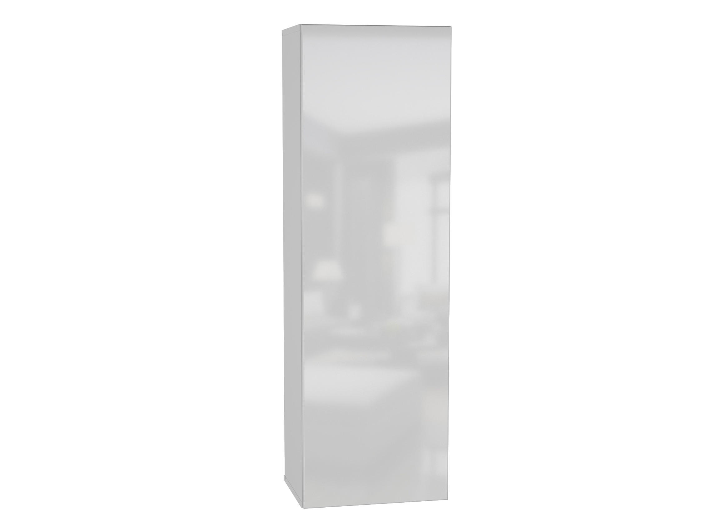 HÄNGESCHRANK Weiß, Weiß Hochglanz 40/126/29 - Weiß Hochglanz/Weiß, Holzwerkstoff (40/126/29cm) - RAUMHIRSCH FURNITURE