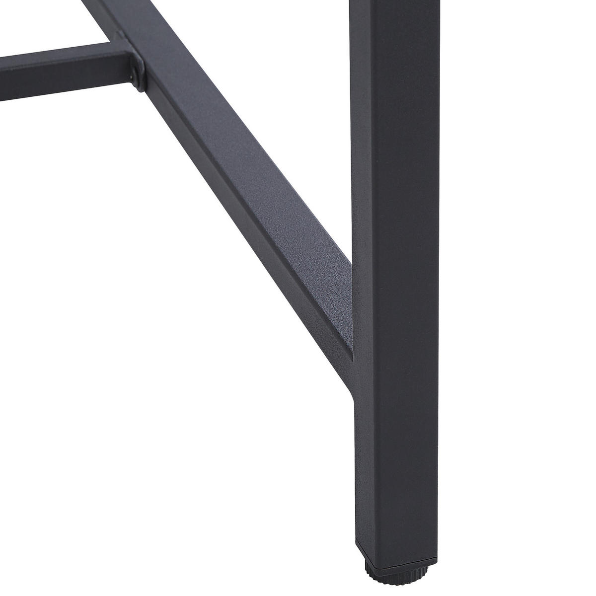 ESSTISCH 160/80/75 cm Dunkelbraun, Schwarz Rechteckig Saritas - Dunkelbraun, Holzwerkstoff (160/80/75cm) - Beliani
