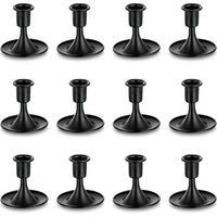 KERZENSTÄNDER 12er Set Metall Schwarz 8.5 cm - Schwarz, Metall (10/10/15cm)