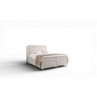 BOXBETT Willow - Hellgrau, Holzwerkstoff/Textil (180/200cm) - Fun Möbel