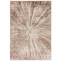 TEPPICH Beige Modern Abstrakt - Kurzflor Rechteckig Stilvoller - Creme - 120 x 170 cm - Sandfarben, Textil (120/170cm) - Mazovia