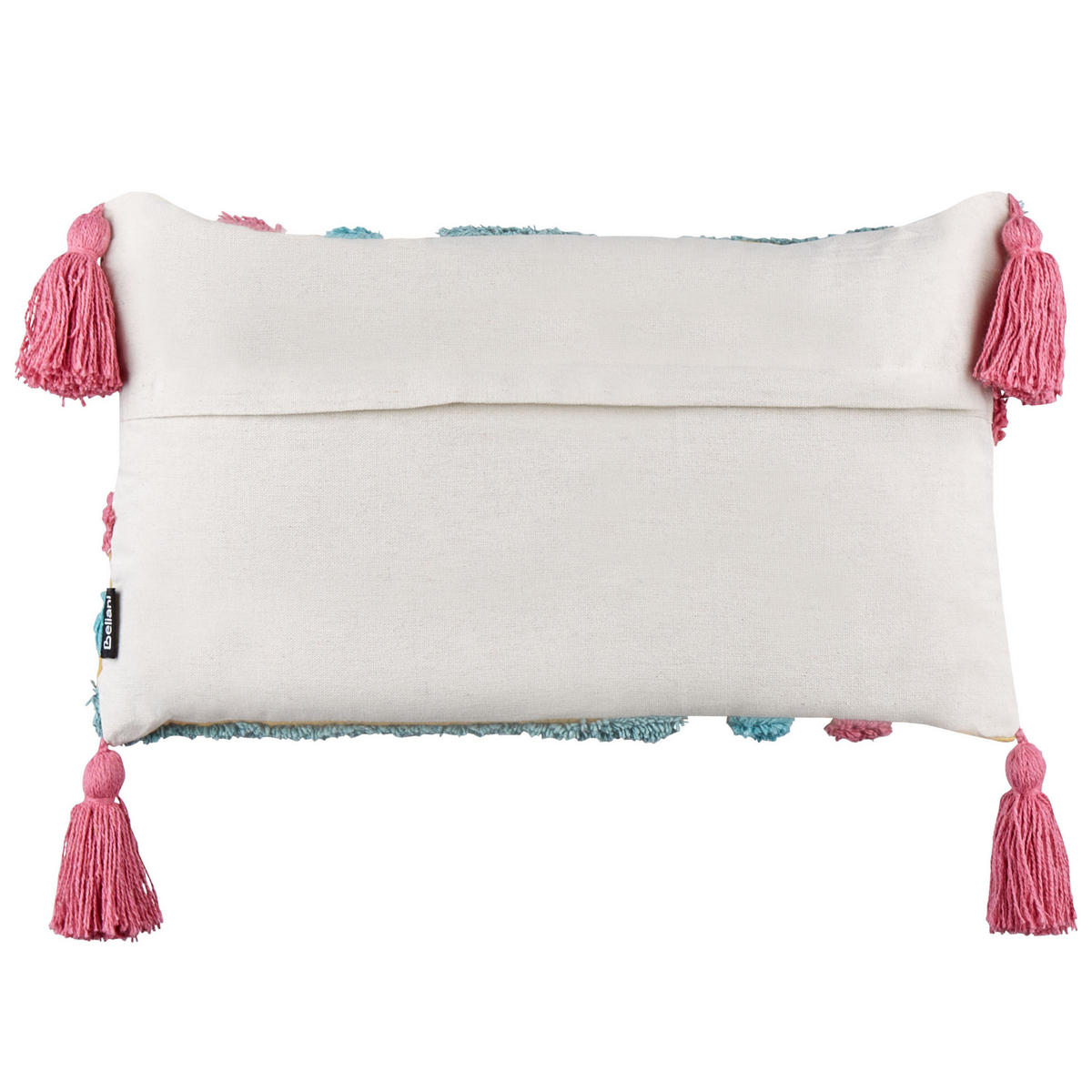 DEKOKISSEN 2er-Set Bunt 30/50 cm Dolichos - Blau/Pink, Textil (50/30cm) - Beliani