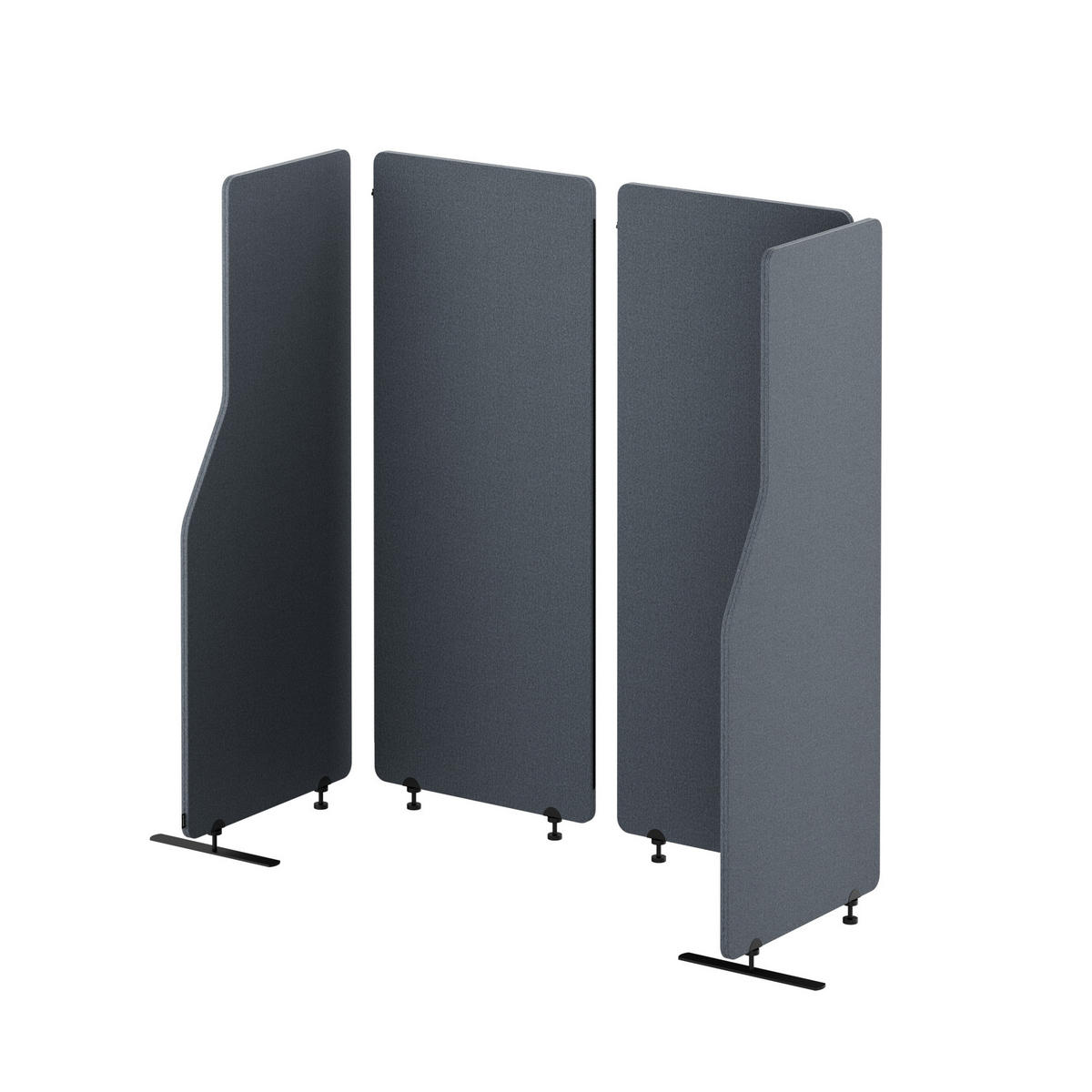 AKUSTIKSCHUTZWAND SADIE - Anthrazit, Metall (240/145/2cm) - Jan Nowak