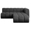 ECKSOFA modulares Sofa Darnel-L1 - 205x177x70 cm Schwarz - Schwarz, Holzwerkstoff/Textil (205/177cm) - ALTDECOR
