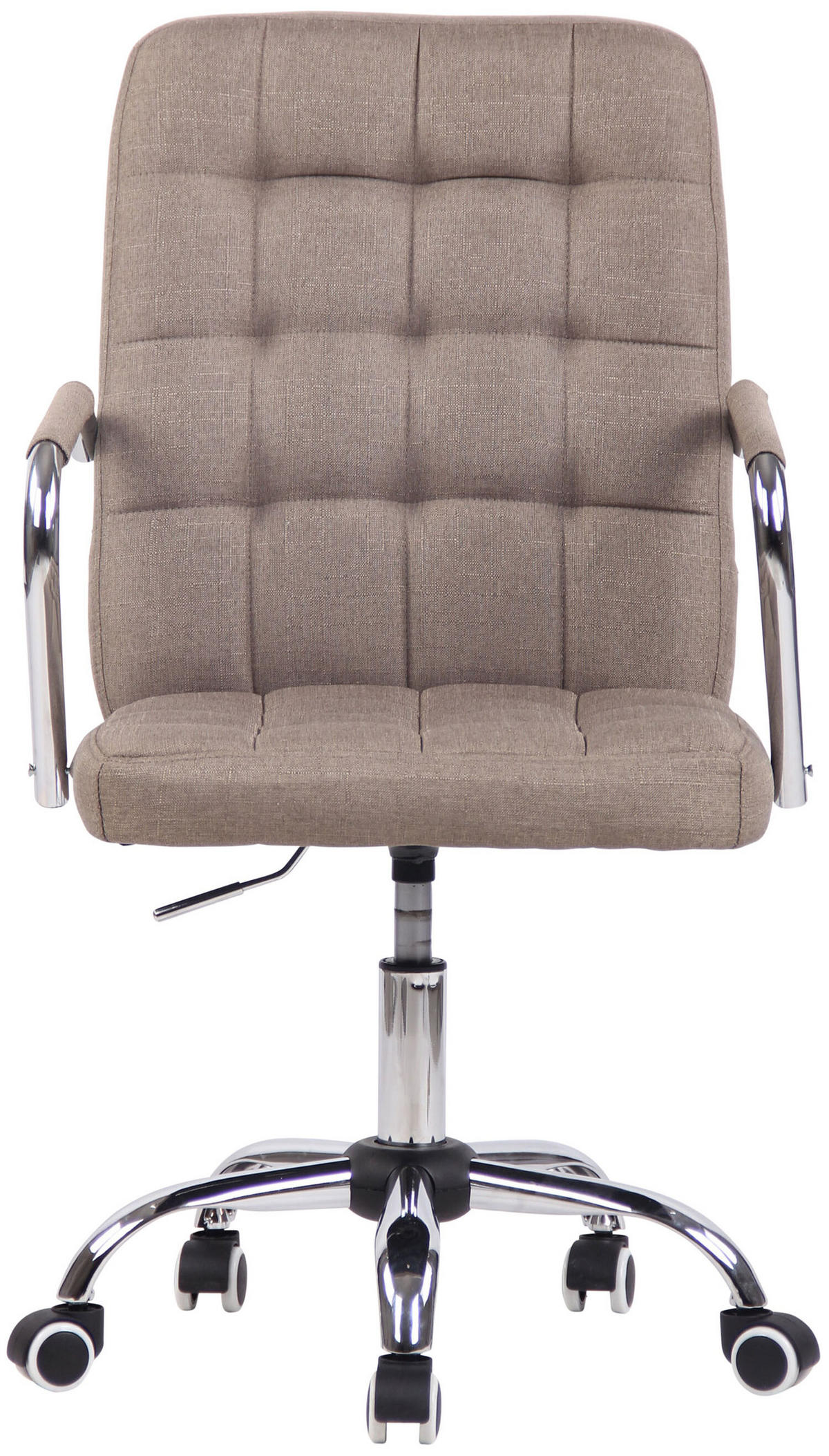 BÜROSTUHL Tenor, Stoff Taupe - Taupe, Textil/Metall (56/107/60cm) - TPFLiving