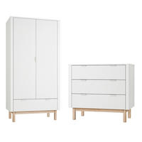 POKOJ PRO MIMINKO 2DÍLNÝ Miloo Bílá - bílá, kompozitní dřevo (100/90.5/52.5cm) - Petits-meubles