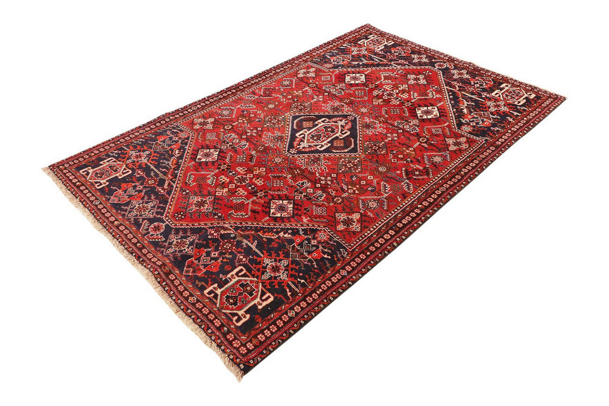 ORIENTTEPPICH handgeknüpft Gashgai Rot 195/117 cm Schurwolle - Rot, Textil (117/195cm) - Looma