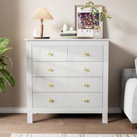 SIDEBOARD Goldgriffe multifunktional - Weiß, Holzwerkstoff (79/80.5/39.5cm) - Fortuna Lai
