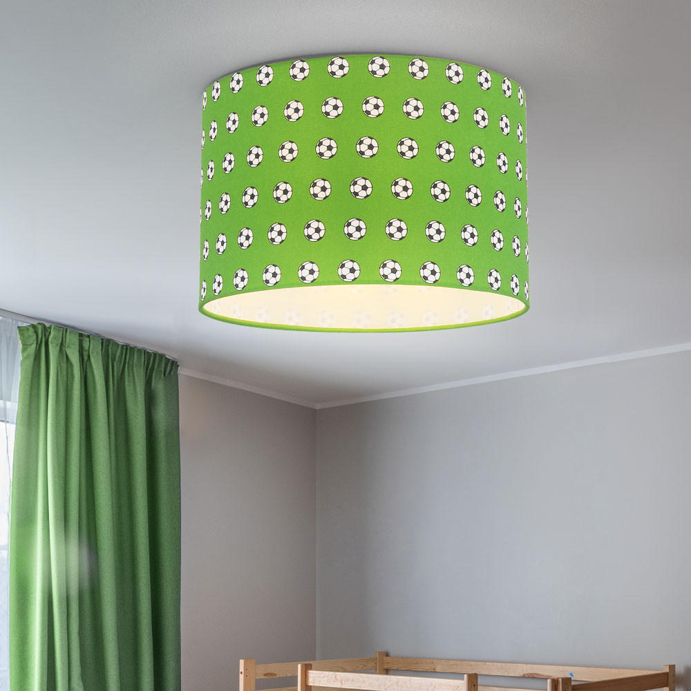 KINDERDECKENLEUCHTE Metall Grün - Grün, Metall (30/30/25.5cm) - Globo Lighting
